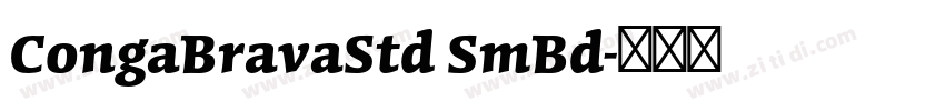 CongaBravaStd SmBd字体转换